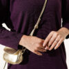Loose-Collared Knitted Tunic Purple - Imagen 4