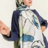 Geometric Floral Shawl Hazel
