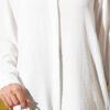 ⁦Hidden Button Ayrobin Shirt White⁩ - الصورة ⁦4⁩