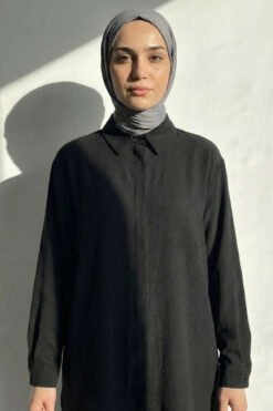 Alternative view of Hidden Button Ayrobin Shirt Black