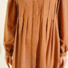Hidden Button Textured Dress Latte - immagine 4