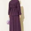 Belted Two-Piece Set with Gathered Bust Purple - immagine 3