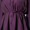 Belted Two-Piece Set with Gathered Bust Purple - immagine 4