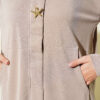 Gold-Accented Tencel Two-Piece Set Beige - Image 4
