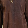 Gold-Accented Tencel Two-Piece Set Brown - Image 4