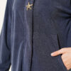 Gold-Accented Tencel Two-Piece Set Navy Blue - Afbeelding 4