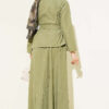 Two-Piece Set with Tencel Skirt and Gold Button Details Hazel - Image 3