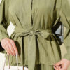 Two-Piece Set with Tencel Skirt and Gold Button Details Hazel - Image 4