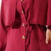 Buttoned Bolero Tencel Two-Piece Set Rose Dust - الصورة 4