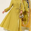 Ruffled Hem Belted Two-Piece Set Oil Green - immagine 5