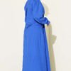 Shirt Dress with Tie Closure Saxon Blue - Afbeelding 3