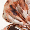 Rose Patterned Soft Scarf Camel – Bild 4