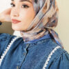Rose Patterned Soft Scarf Indigo – Bild 2