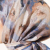 Rose Patterned Soft Scarf Indigo – Bild 4