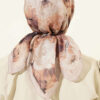 Rose Patterned Soft Scarf Sand Beige - Afbeelding 3