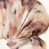 Rose Patterned Soft Scarf Sand Beige - Afbeelding 4