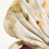 Rose Patterned Soft Scarf Aqua Green – Bild 4