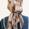 Rose Patterned Soft Scarf Mink - immagine 3
