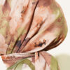 Rose Patterned Soft Scarf Green – Bild 4