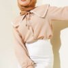 Lace Sailor Collar Short Shirt Biscuit