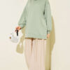 French Terry Plain Tunic Hazel - Image 2