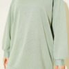 French Terry Plain Tunic Hazel - Image 4