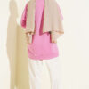 French Terry Plain Tunic Persian Rose - Image 3