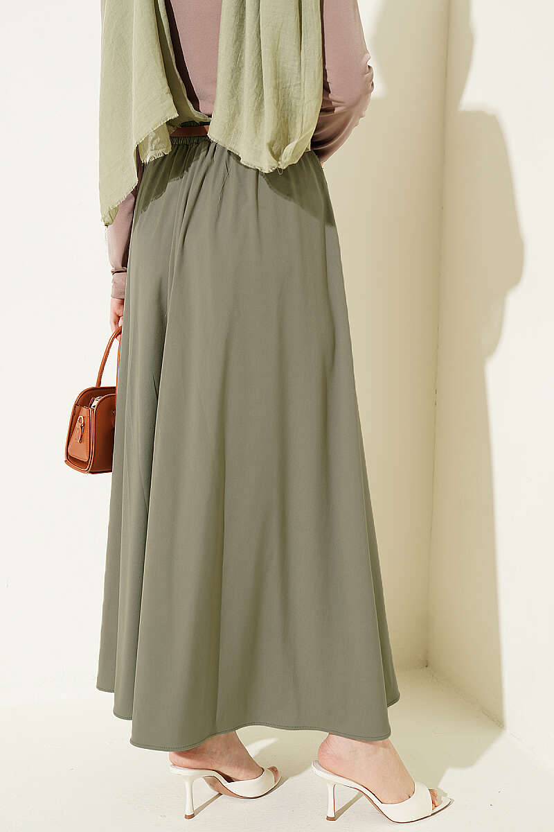 Thin Belted Pleated Skirt Hazel - Image 3