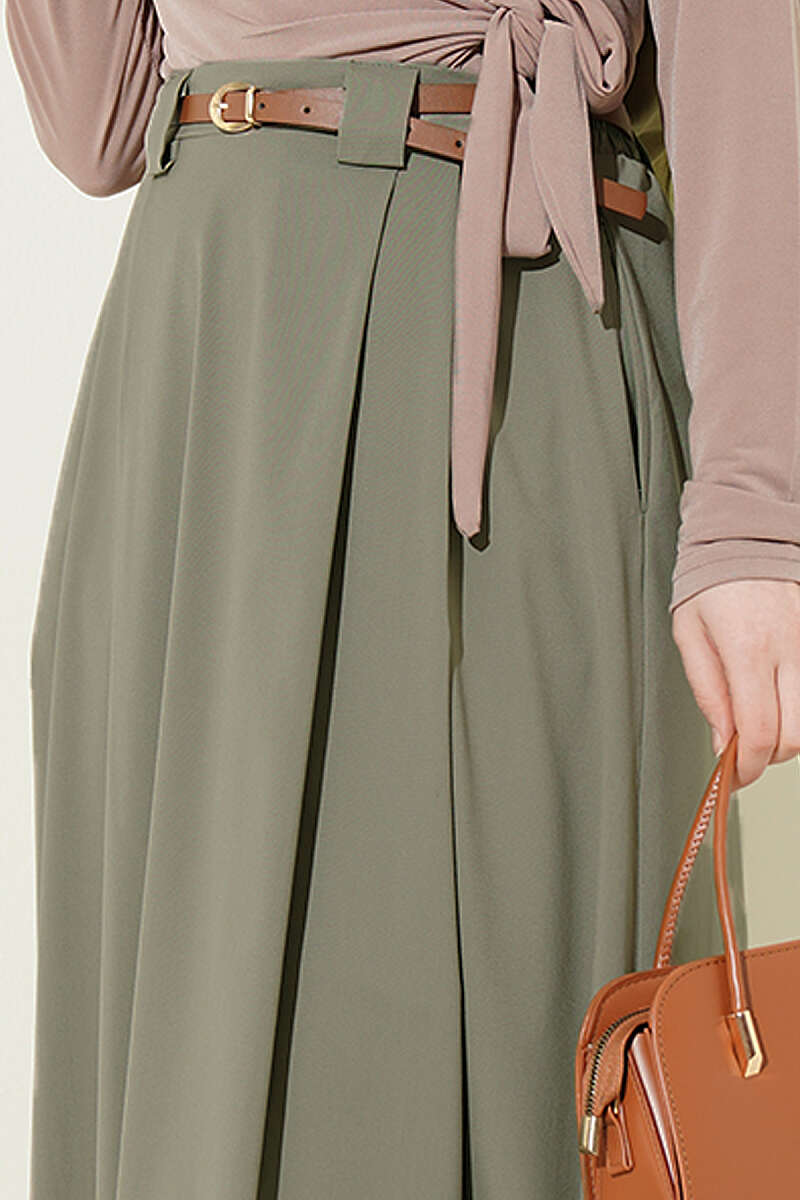 Thin Belted Pleated Skirt Hazel - Image 4