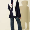 Lace-Up Tunic with Patch Detail Navy Blue - Imagen 3
