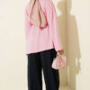 Lace-Up Tunic with Patch Detail Pink - Afbeelding 3