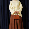 Lace-Up Tunic with Patch Detail Yellow - Image 2
