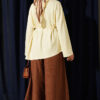 Lace-Up Tunic with Patch Detail Yellow - Image 3