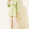 Textured Striped Shirt with Belt Hazel - Imagen 2