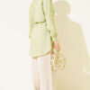 Textured Striped Shirt with Belt Hazel - Imagen 3