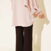 Spanish Flare Split Hem Trousers Dark Brown - immagine 3