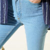 Buttoned Flared Denim Pants Light Blue - الصورة 4