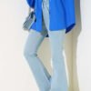 Flared Denim Pants Light Charcoal - Afbeelding 2