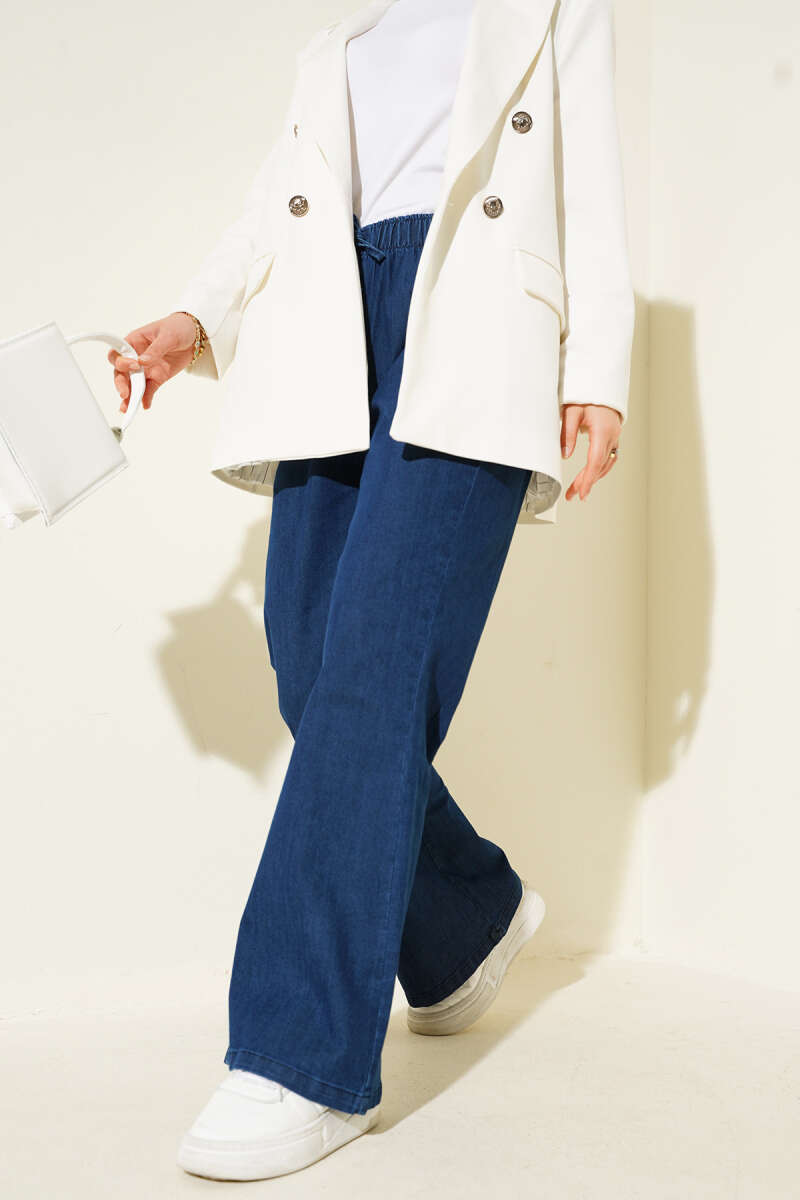 Flared Denim Pants Blue - Imagen 2