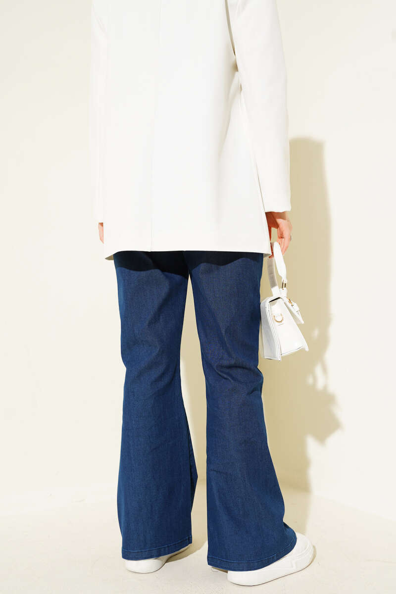 Flared Denim Pants Blue - Imagen 3