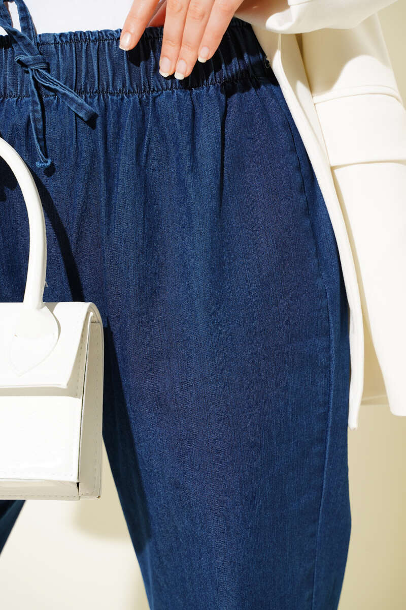 Flared Denim Pants Blue - Imagen 4