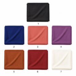 Jilbab Medina Silk wholesale colour chart — 7 numbered colours (1–7)