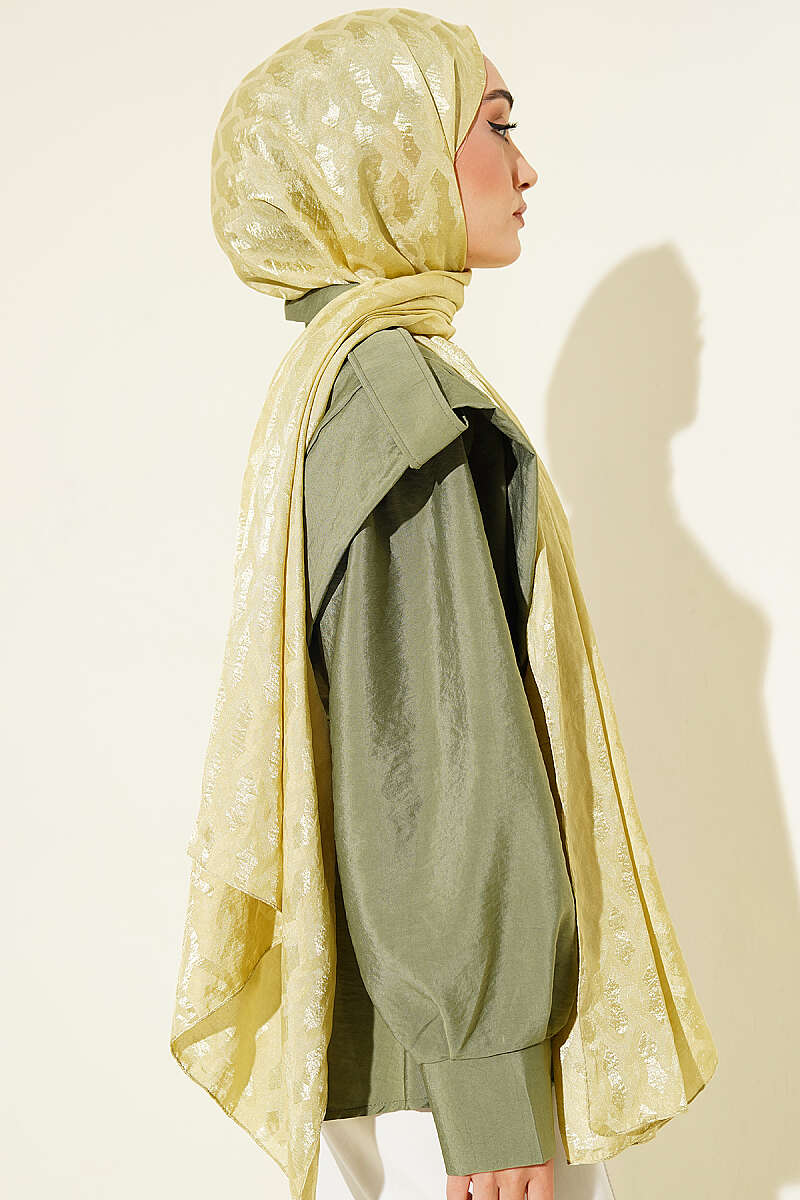 Textured Jacquard Shaw Hazel - Afbeelding 3