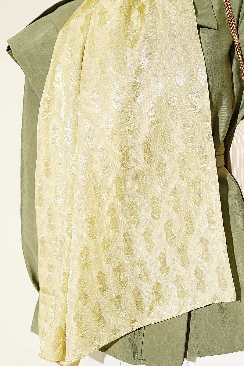 Textured Jacquard Shaw Hazel - Afbeelding 4