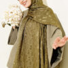 Textured Jacquard Shaw Khaki – Bild 2