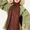 Textured Jacquard Shaw Brown