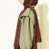 Textured Jacquard Shaw Brown – Bild 3
