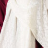 Textured Jacquard Shaw Cream – Image 4