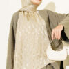 Textured Jacquard Shaw Oil Green - Imagen 2