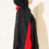 Textured Jacquard Shaw Black - Image 3